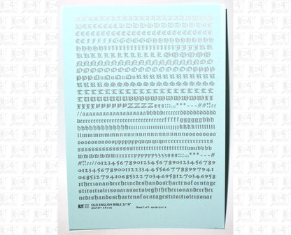 Old English Bible Letter Number Alphabet