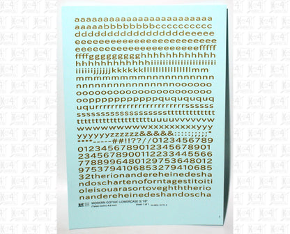 Lowercase Modern Gothic Letter Number Alphabet