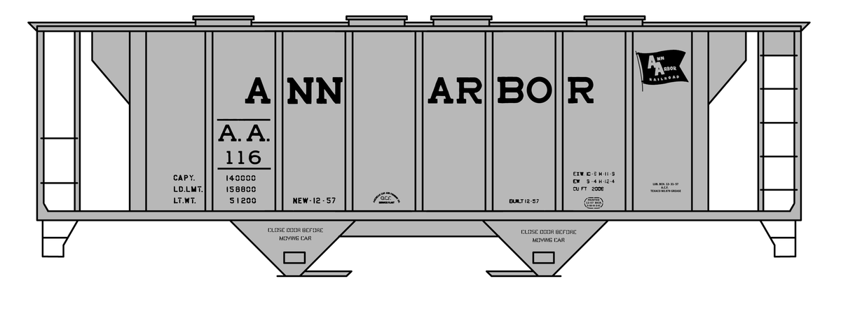 Ann Arbor Covered Hopper Black