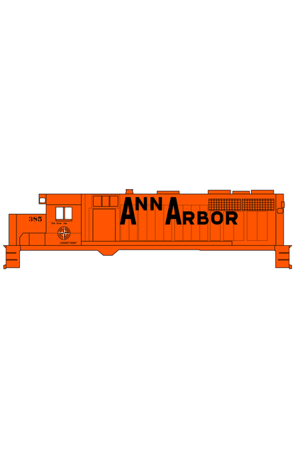 Ann Arbor Diesel Locomotive Black