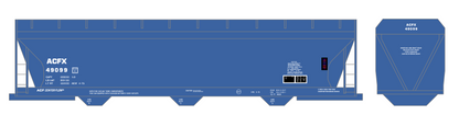 Data Only ACF Center Flow Covered Hopper White