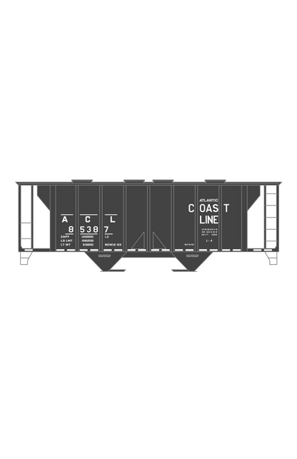 Atlantic Coast Line Covered Hopper White
