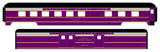 Atlantic Coast Line Heavyweight Passenger Car Silver Coach Baggage RPO - Decal