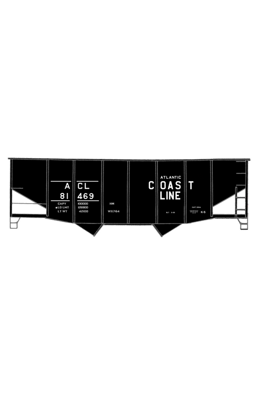 Atlantic Coast Line Ribbed Twin Hopper White