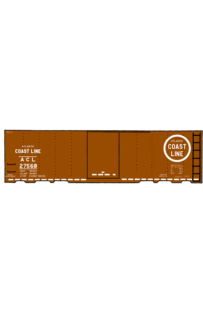 Atlantic Coast Line 40 Ft Boxcar ACL Large Coast Line in Logo