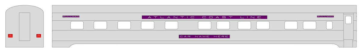 Atlantic Coast Line Streamlined Passenger Car Silver Sleepers Diners #2
