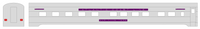 Atlantic Coast Line Streamlined Passenger Car Silver Sleepers Diners #3 - Decal