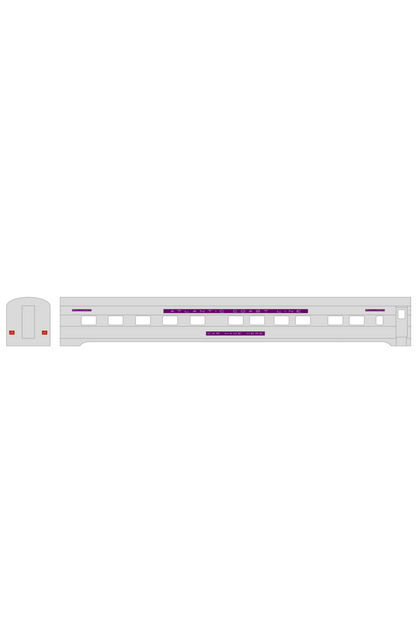 Atlantic Coast Line Streamlined Passenger Car Silver Sleepers Diners #3