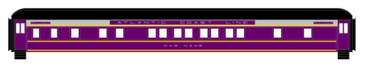 Atlantic Coast Line Heavyweight Passenger Car Silver Pullman Cars
