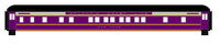 Atlantic Coast Line Heavyweight Passenger Car Silver Pullman Cars - Decal