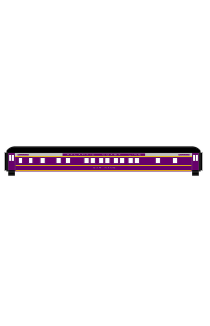 Atlantic Coast Line Heavyweight Passenger Car Silver Pullman Cars