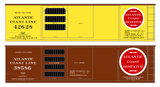 Atlantic Coast Line Ventilated Watermelon Boxcar Black, White, Red As Built Schemes