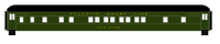 Atlantic Coast Line Heavyweight Passenger Car Yellow Pullman Cars - Decal