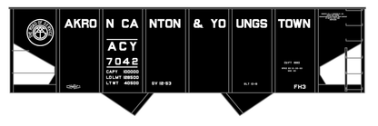 Akron Canton and Youngstown USRA Twin Hopper White ACY