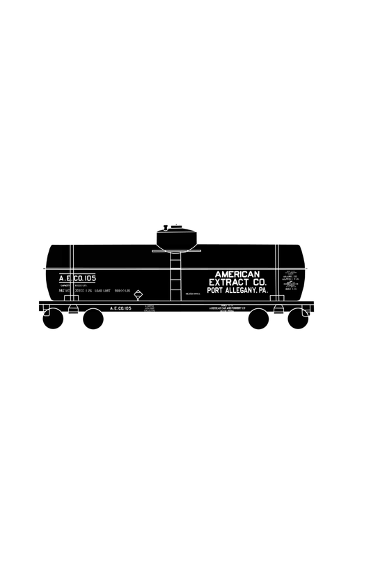 American Extract Co Tank Car White Port Allegany PA