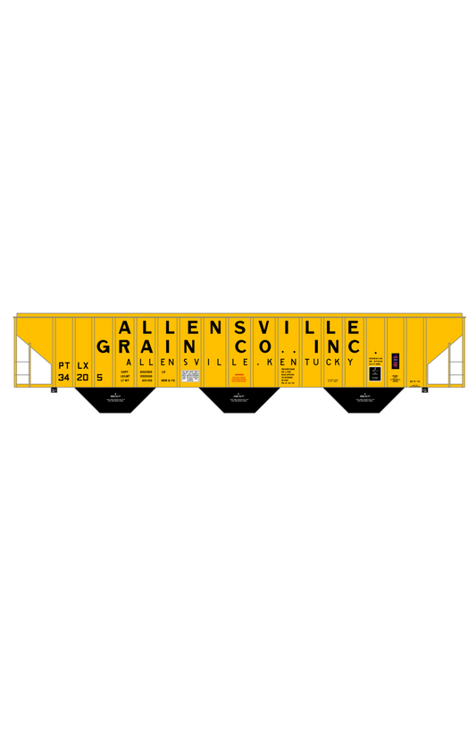 Allensville Grain Co. PS-2CD Covered Hopper Black Kentucky