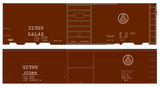 Alton Railroad 40 Ft Boxcar White  - Decal