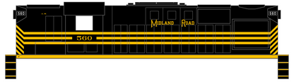 Allegheny Midland ALCO Diesel Locomotive Yellow