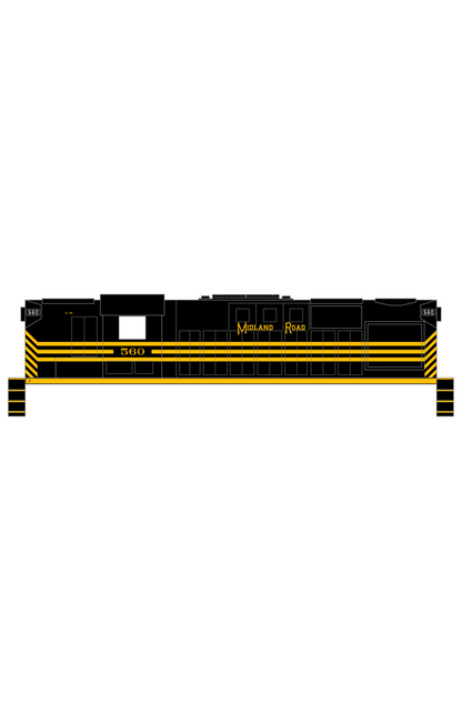 Allegheny Midland ALCO Diesel Locomotive Yellow