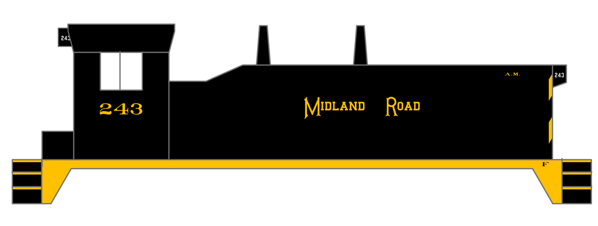 Allegheny Midland Diesel Switcher Yellow