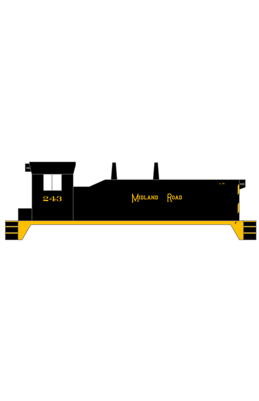 Allegheny Midland Diesel Switcher Yellow