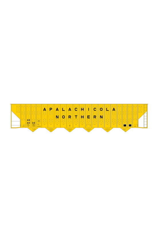 Apalachicola Northern Woodchip Hopper Car Black Port St Joe Route