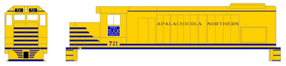 Apalachicola Northern EMD GP15-T Locomotive Blue Port St Joe Route