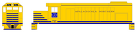 Apalachicola Northern EMD GP15-T Locomotive Blue Port St Joe Route - Decal