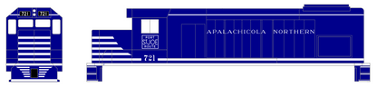 Apalachicola Northern EMD GP15-T Locomotive White Port St Joe Route