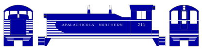 Apalachicola Northern Switcher Diesel Locomotive White Port St Joe Route