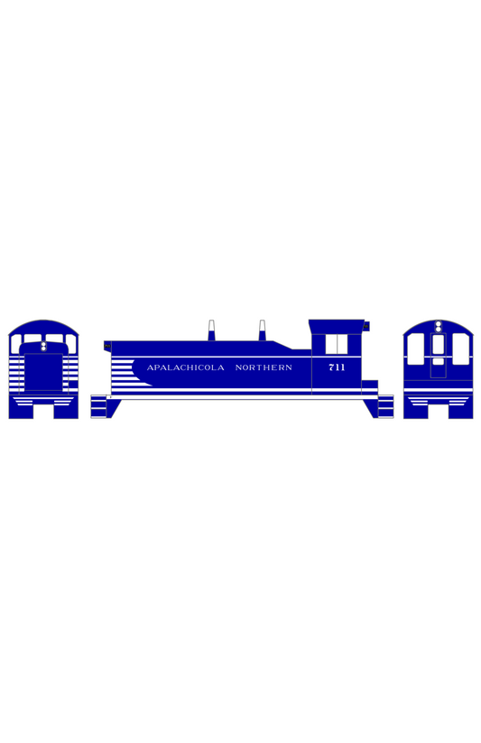 Apalachicola Northern Switcher Diesel Locomotive White Port St Joe Route