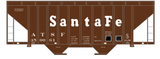 Santa Fe 3000 Cu Ft Covered Hopper White  - Decal