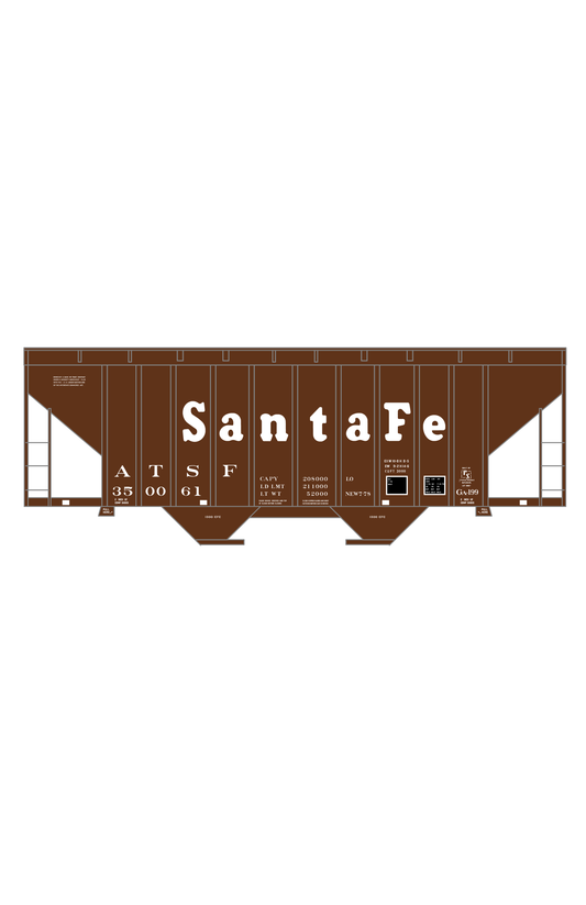 Santa Fe 3000 Cu Ft Covered Hopper White