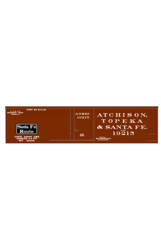 Santa Fe 34 Ft Wood Boxcar White Soap Bar Herald