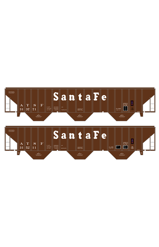 Santa Fe 4750 Cu Ft PS-2CD Covered Hopper White