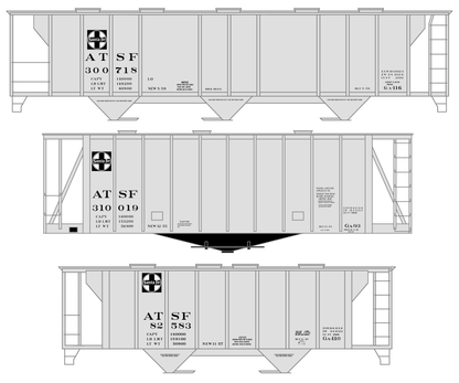 Santa Fe Covered Hopper Black