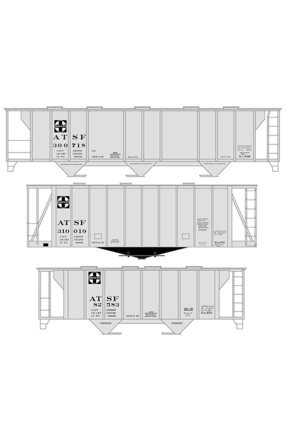 Santa Fe Covered Hopper Black
