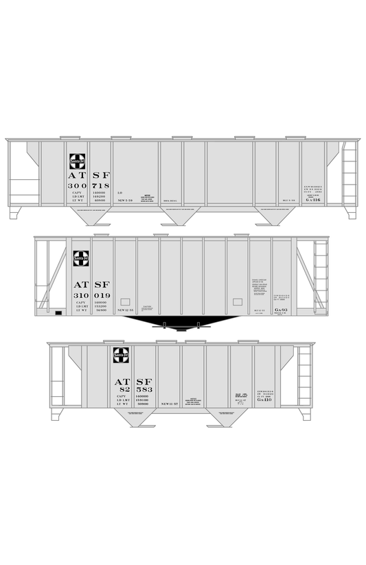 Santa Fe Covered Hopper Black