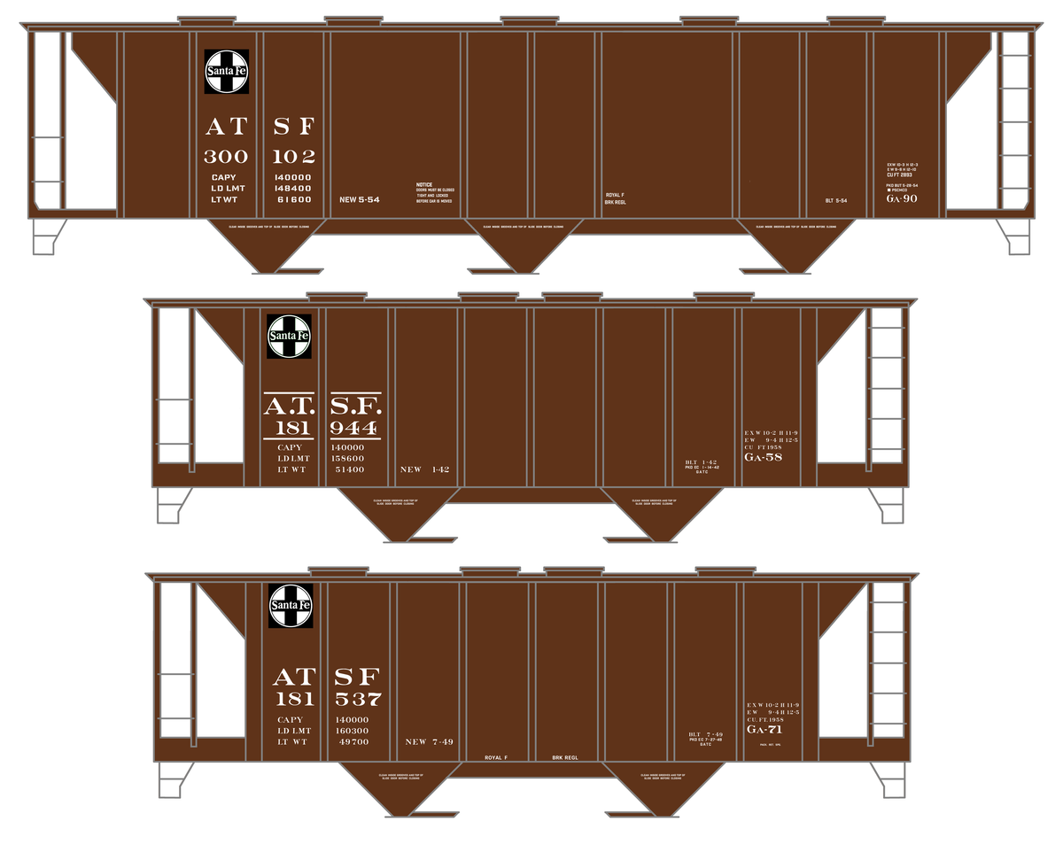 Santa Fe Covered Hopper White