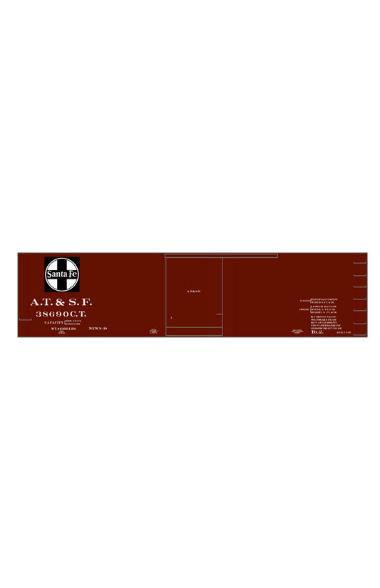 Santa Fe USRA Double Sheathed Boxcar White