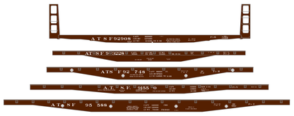 Santa Fe Flat Car White 1940s – 1960s