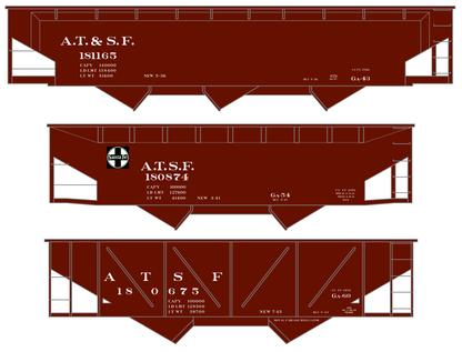 Santa Fe Hopper Car White