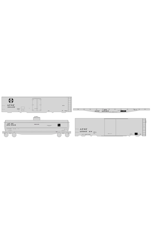 Santa Fe MOW Maintenance Of Way Car Black