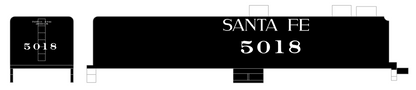 Santa Fe Steam Locomotive White