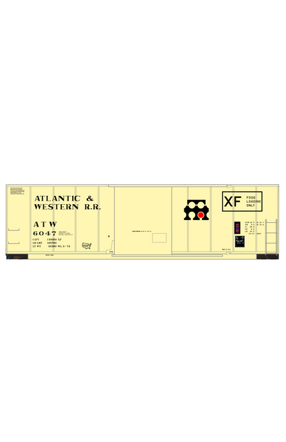 Atlantic and Western 40 Ft Boxcar Black