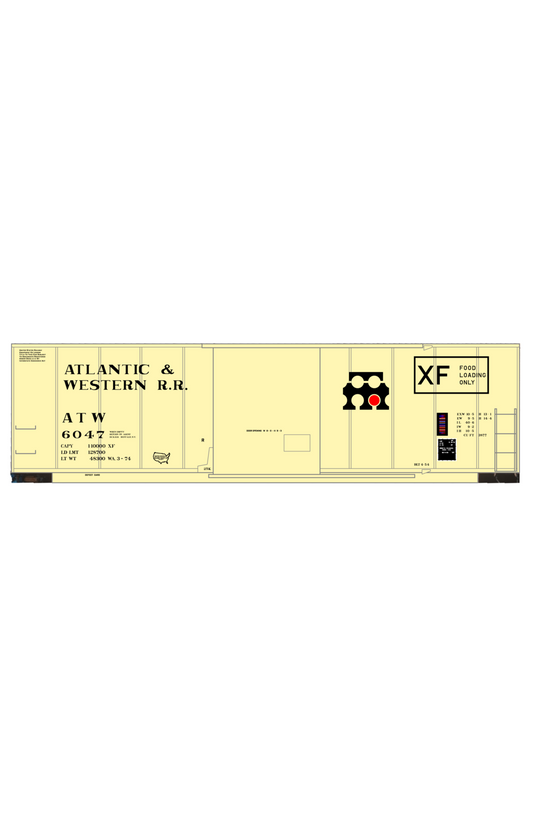 Atlantic and Western 40 Ft Boxcar Black