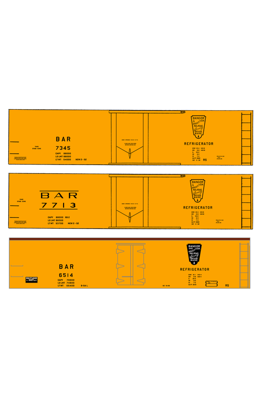 Bangor and Aroostook Wood Or Steel Ice Reefer Black