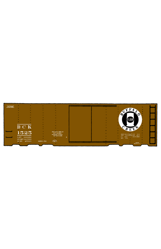 Buffalo Creek 40 Ft Boxcar White