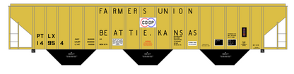 Farmers Union Coop Beattie Kansas PS2-CD Covered Hopper Black