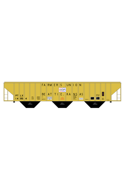 Farmers Union Coop Beattie Kansas PS2-CD Covered Hopper Black